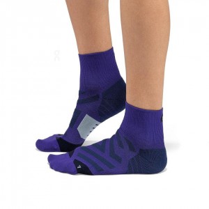 Calcetines On Cloud Performance Mid Hombre Morados | MX 3769GL