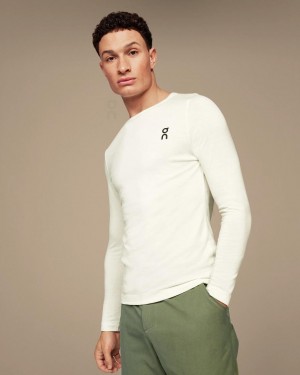Camiseta On Cloud Merino Long-T Hombre Blancos | MX 3724IS