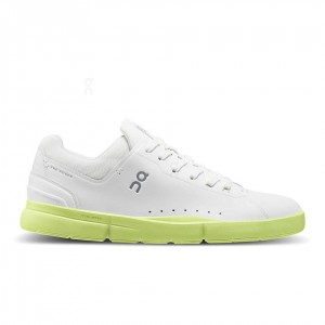 Tenis On Cloud THE ROGER Advantage Hombre Blancos Amarillos | MX 3461AP