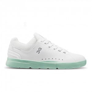 Tenis On Cloud THE ROGER Advantage Mujer Blancos Turquesa | MX 2902ZG