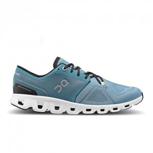 Tenis Para Correr En Carretera On Cloud Cloud X 3 Hombre Azules | MX 3391WY