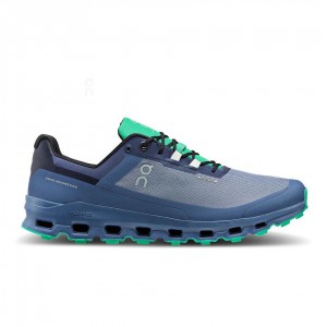 Tenis de Senderismo On Cloud Cloudvista Impermeables Hombre Azules | MX 3562FM