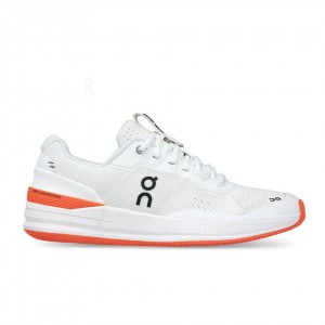 Zapatos Tenis On Cloud THE ROGER Pro Clay Hombre Blancos Naranjas | MX 3622YU