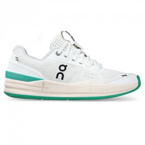 Zapatos Tenis On Cloud THE ROGER Pro Mujer Blancos Turquesa | MX 3135QZ